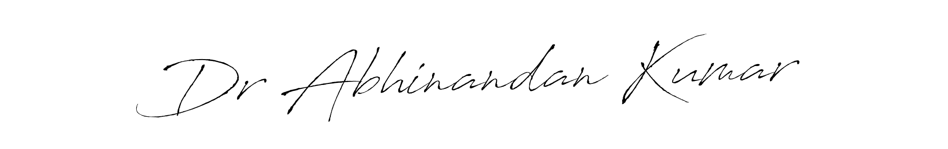 Antro_Vectra is a professional signature style that is perfect for those who want to add a touch of class to their signature. It is also a great choice for those who want to make their signature more unique. Get Dr Abhinandan Kumar name to fancy signature for free. Dr Abhinandan Kumar signature style 6 images and pictures png