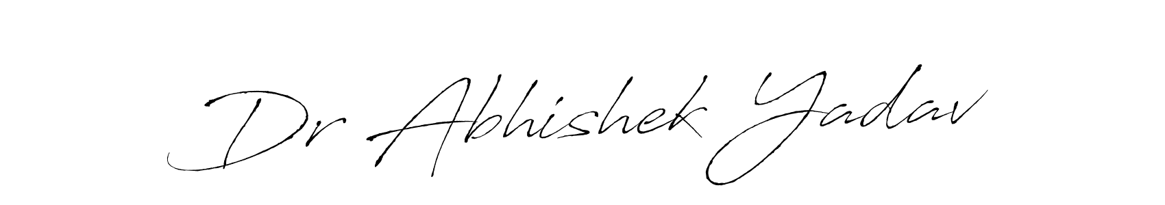Dr Abhishek Yadav stylish signature style. Best Handwritten Sign (Antro_Vectra) for my name. Handwritten Signature Collection Ideas for my name Dr Abhishek Yadav. Dr Abhishek Yadav signature style 6 images and pictures png