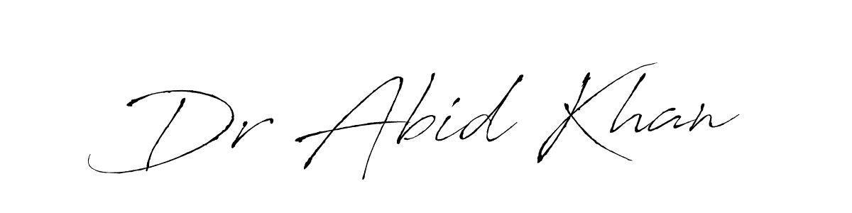 You can use this online signature creator to create a handwritten signature for the name Dr Abid Khan. This is the best online autograph maker. Dr Abid Khan signature style 6 images and pictures png