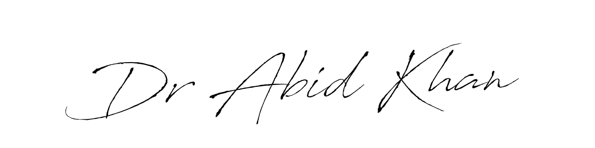 You can use this online signature creator to create a handwritten signature for the name Dr Abid Khan. This is the best online autograph maker. Dr Abid Khan signature style 6 images and pictures png