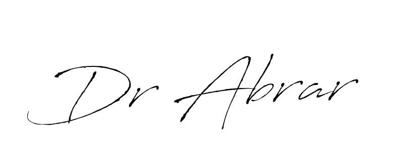 The best way (Antro_Vectra) to make a short signature is to pick only two or three words in your name. The name Dr Abrar include a total of six letters. For converting this name. Dr Abrar signature style 6 images and pictures png