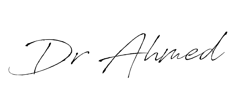 Use a signature maker to create a handwritten signature online. With this signature software, you can design (Antro_Vectra) your own signature for name Dr Ahmed. Dr Ahmed signature style 6 images and pictures png