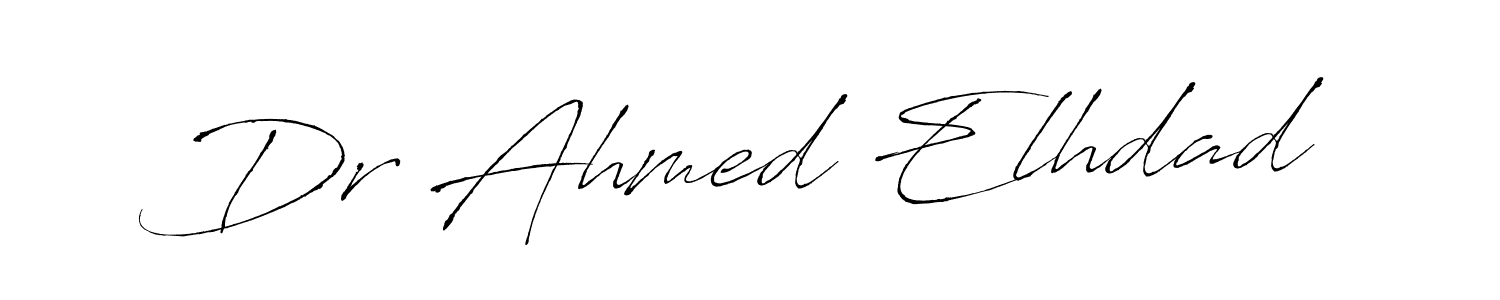 Use a signature maker to create a handwritten signature online. With this signature software, you can design (Antro_Vectra) your own signature for name Dr Ahmed Elhdad. Dr Ahmed Elhdad signature style 6 images and pictures png