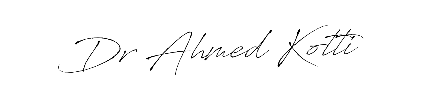Make a short Dr Ahmed Kotti signature style. Manage your documents anywhere anytime using Antro_Vectra. Create and add eSignatures, submit forms, share and send files easily. Dr Ahmed Kotti signature style 6 images and pictures png
