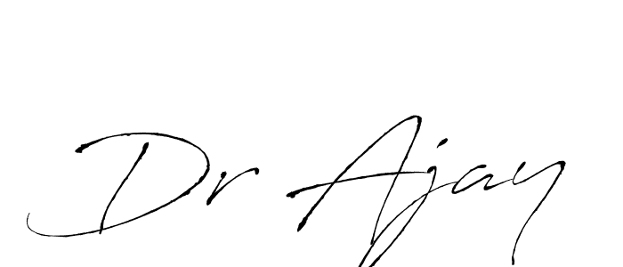 Dr Ajay stylish signature style. Best Handwritten Sign (Antro_Vectra) for my name. Handwritten Signature Collection Ideas for my name Dr Ajay. Dr Ajay signature style 6 images and pictures png