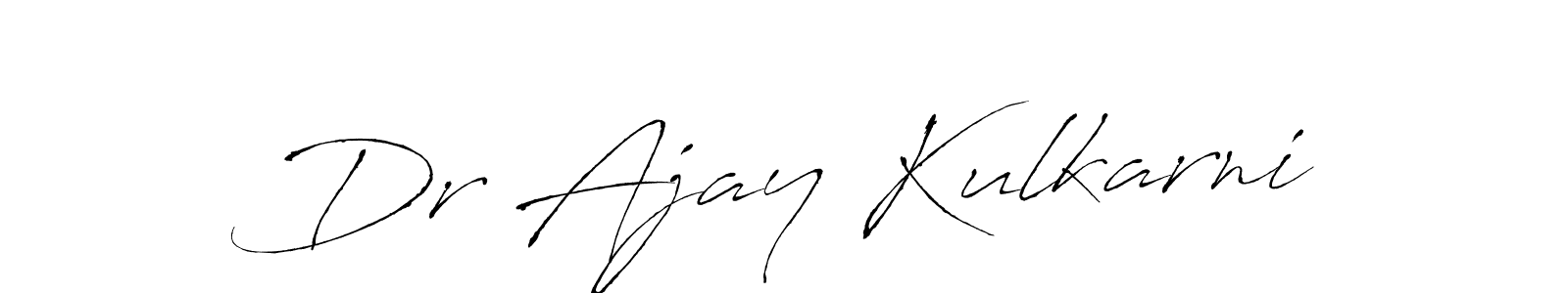 Antro_Vectra is a professional signature style that is perfect for those who want to add a touch of class to their signature. It is also a great choice for those who want to make their signature more unique. Get Dr Ajay Kulkarni name to fancy signature for free. Dr Ajay Kulkarni signature style 6 images and pictures png