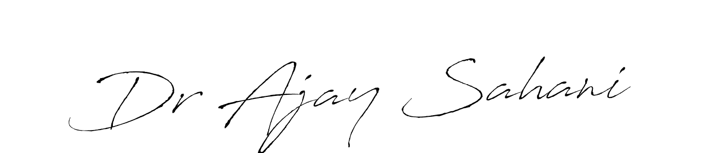 Use a signature maker to create a handwritten signature online. With this signature software, you can design (Antro_Vectra) your own signature for name Dr Ajay Sahani. Dr Ajay Sahani signature style 6 images and pictures png