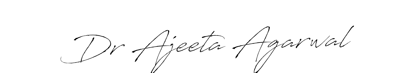 Dr Ajeeta Agarwal stylish signature style. Best Handwritten Sign (Antro_Vectra) for my name. Handwritten Signature Collection Ideas for my name Dr Ajeeta Agarwal. Dr Ajeeta Agarwal signature style 6 images and pictures png