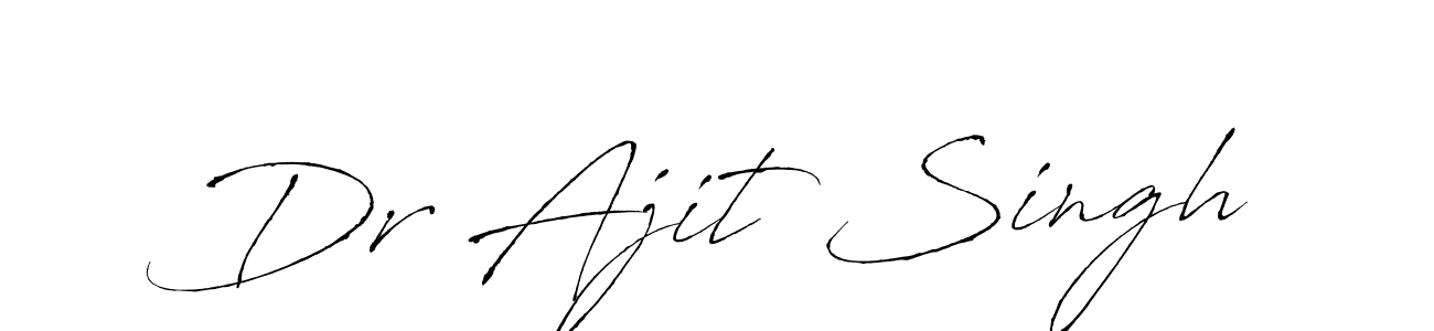 Dr Ajit Singh stylish signature style. Best Handwritten Sign (Antro_Vectra) for my name. Handwritten Signature Collection Ideas for my name Dr Ajit Singh. Dr Ajit Singh signature style 6 images and pictures png