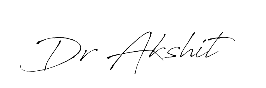 You should practise on your own different ways (Antro_Vectra) to write your name (Dr Akshit) in signature. don't let someone else do it for you. Dr Akshit signature style 6 images and pictures png