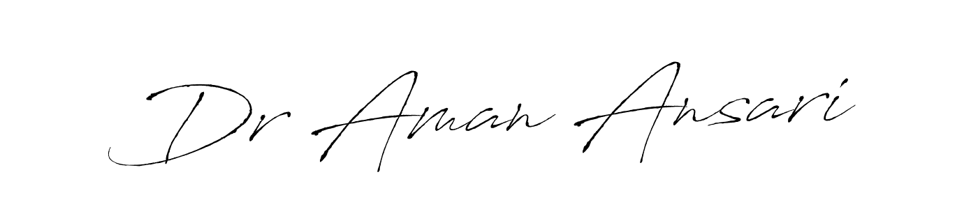 This is the best signature style for the Dr Aman Ansari name. Also you like these signature font (Antro_Vectra). Mix name signature. Dr Aman Ansari signature style 6 images and pictures png