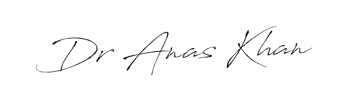 You should practise on your own different ways (Antro_Vectra) to write your name (Dr Anas Khan) in signature. don't let someone else do it for you. Dr Anas Khan signature style 6 images and pictures png