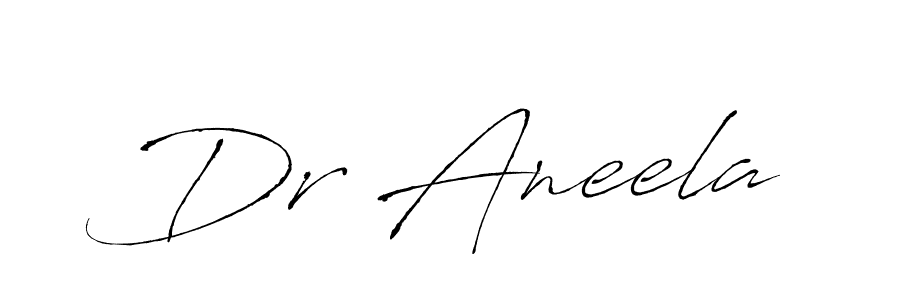 Design your own signature with our free online signature maker. With this signature software, you can create a handwritten (Antro_Vectra) signature for name Dr Aneela. Dr Aneela signature style 6 images and pictures png