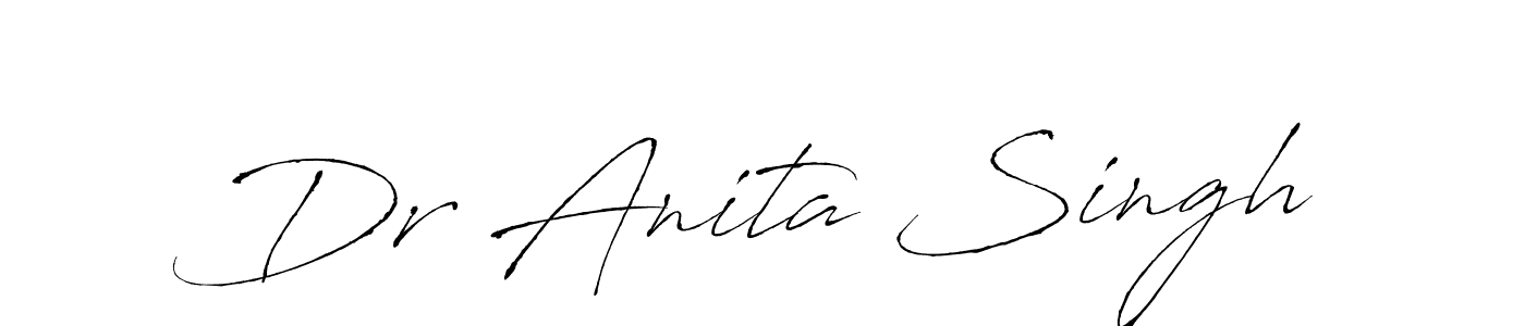 The best way (Antro_Vectra) to make a short signature is to pick only two or three words in your name. The name Dr Anita Singh include a total of six letters. For converting this name. Dr Anita Singh signature style 6 images and pictures png