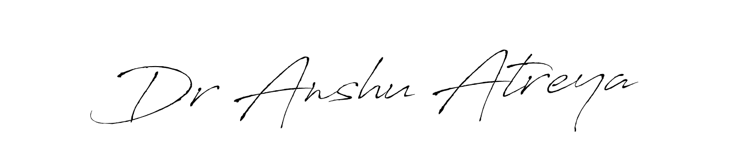 Make a beautiful signature design for name Dr Anshu Atreya. With this signature (Antro_Vectra) style, you can create a handwritten signature for free. Dr Anshu Atreya signature style 6 images and pictures png