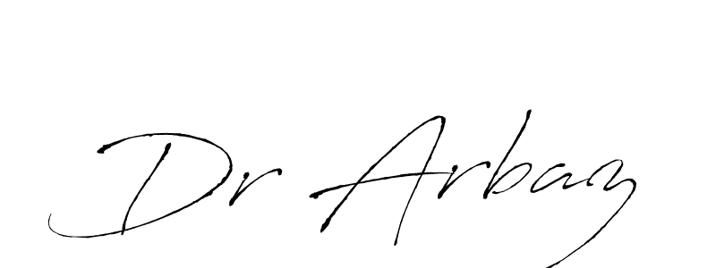 Use a signature maker to create a handwritten signature online. With this signature software, you can design (Antro_Vectra) your own signature for name Dr Arbaz. Dr Arbaz signature style 6 images and pictures png