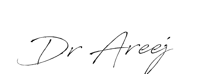 You should practise on your own different ways (Antro_Vectra) to write your name (Dr Areej) in signature. don't let someone else do it for you. Dr Areej signature style 6 images and pictures png