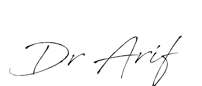 Antro_Vectra is a professional signature style that is perfect for those who want to add a touch of class to their signature. It is also a great choice for those who want to make their signature more unique. Get Dr Arif name to fancy signature for free. Dr Arif signature style 6 images and pictures png