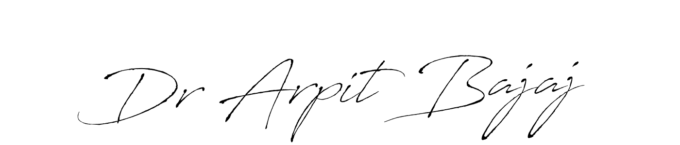 How to make Dr Arpit Bajaj signature? Antro_Vectra is a professional autograph style. Create handwritten signature for Dr Arpit Bajaj name. Dr Arpit Bajaj signature style 6 images and pictures png