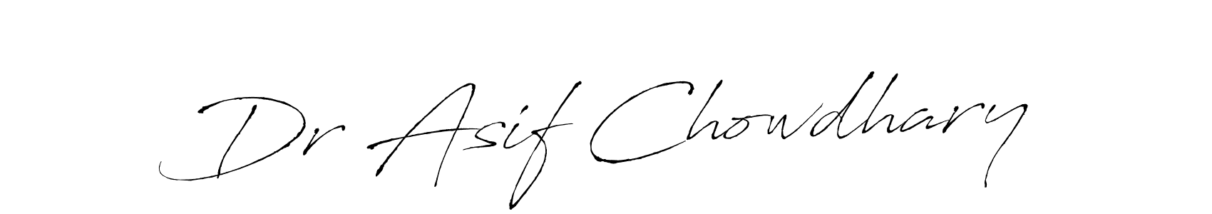 You should practise on your own different ways (Antro_Vectra) to write your name (Dr Asif Chowdhary) in signature. don't let someone else do it for you. Dr Asif Chowdhary signature style 6 images and pictures png