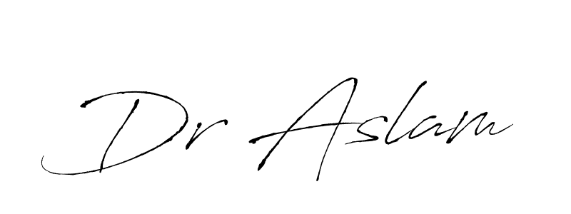 How to make Dr Aslam signature? Antro_Vectra is a professional autograph style. Create handwritten signature for Dr Aslam name. Dr Aslam signature style 6 images and pictures png
