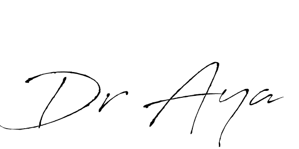 The best way (Antro_Vectra) to make a short signature is to pick only two or three words in your name. The name Dr Aya include a total of six letters. For converting this name. Dr Aya signature style 6 images and pictures png