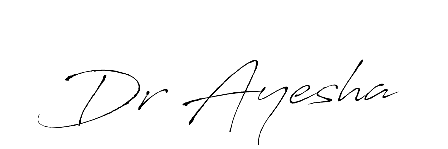 The best way (Antro_Vectra) to make a short signature is to pick only two or three words in your name. The name Dr Ayesha include a total of six letters. For converting this name. Dr Ayesha signature style 6 images and pictures png
