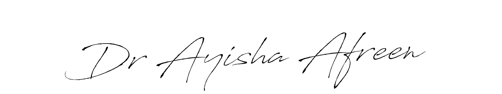 Antro_Vectra is a professional signature style that is perfect for those who want to add a touch of class to their signature. It is also a great choice for those who want to make their signature more unique. Get Dr Ayisha Afreen name to fancy signature for free. Dr Ayisha Afreen signature style 6 images and pictures png