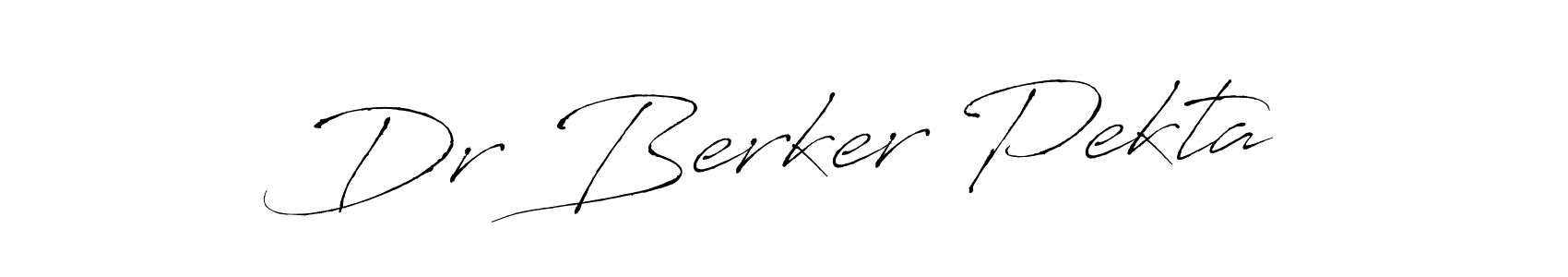 Create a beautiful signature design for name Dr Berker Pektaş. With this signature (Antro_Vectra) fonts, you can make a handwritten signature for free. Dr Berker Pektaş signature style 6 images and pictures png