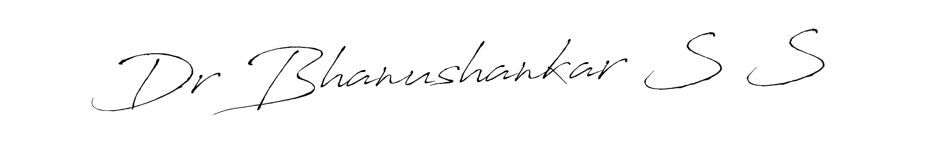 How to make Dr Bhanushankar S S signature? Antro_Vectra is a professional autograph style. Create handwritten signature for Dr Bhanushankar S S name. Dr Bhanushankar S S signature style 6 images and pictures png