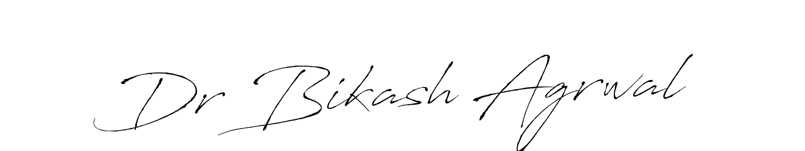 How to make Dr Bikash Agrwal name signature. Use Antro_Vectra style for creating short signs online. This is the latest handwritten sign. Dr Bikash Agrwal signature style 6 images and pictures png