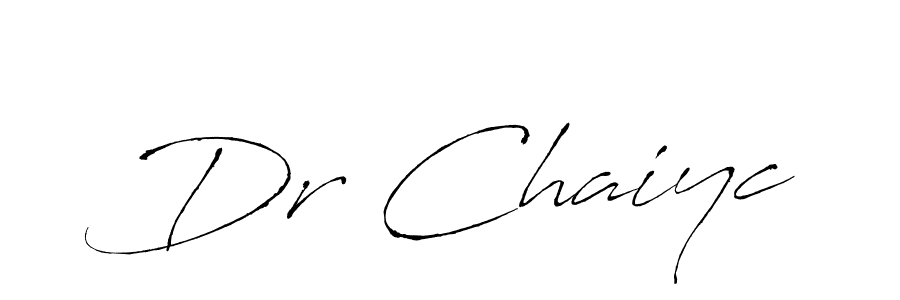 The best way (Antro_Vectra) to make a short signature is to pick only two or three words in your name. The name Dr Chaiyc include a total of six letters. For converting this name. Dr Chaiyc signature style 6 images and pictures png
