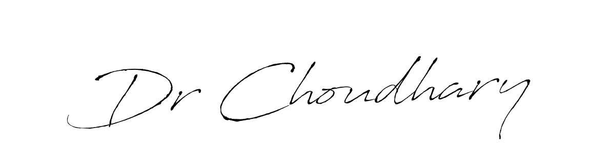 Make a beautiful signature design for name Dr Choudhary. With this signature (Antro_Vectra) style, you can create a handwritten signature for free. Dr Choudhary signature style 6 images and pictures png