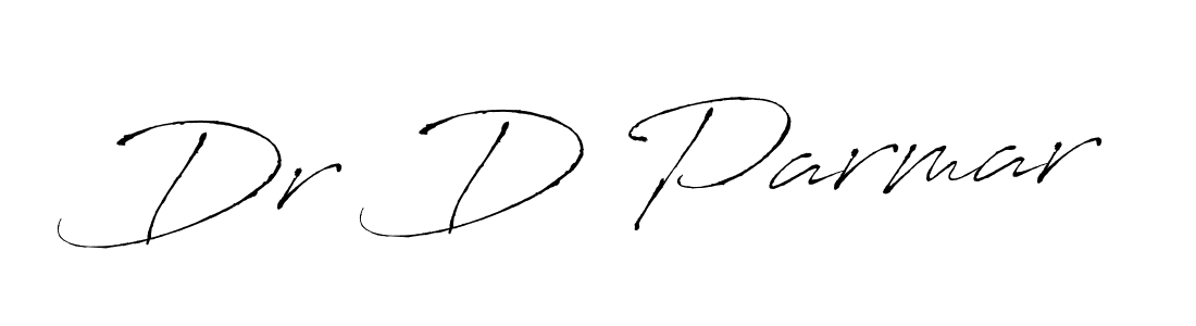 How to make Dr D Parmar name signature. Use Antro_Vectra style for creating short signs online. This is the latest handwritten sign. Dr D Parmar signature style 6 images and pictures png