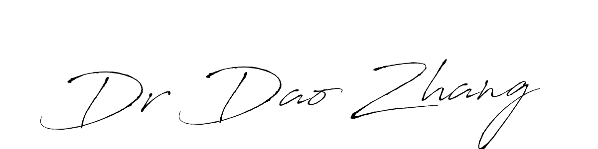 You should practise on your own different ways (Antro_Vectra) to write your name (Dr Dao Zhang) in signature. don't let someone else do it for you. Dr Dao Zhang signature style 6 images and pictures png