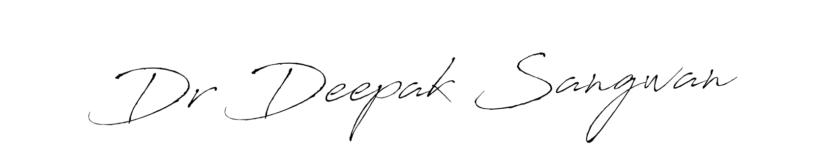 Design your own signature with our free online signature maker. With this signature software, you can create a handwritten (Antro_Vectra) signature for name Dr Deepak Sangwan. Dr Deepak Sangwan signature style 6 images and pictures png
