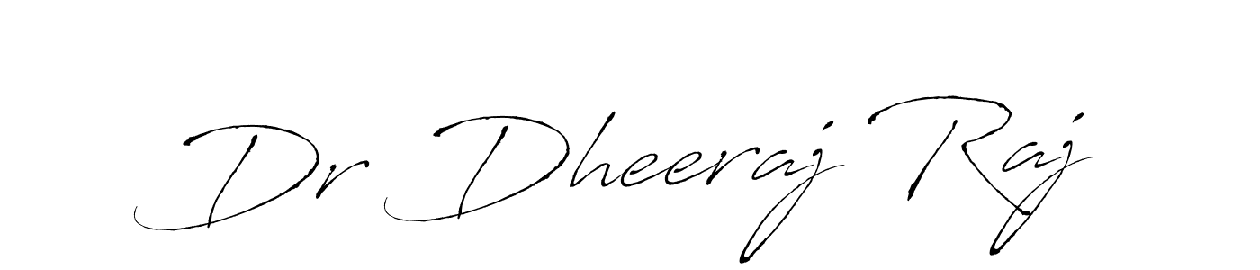 Also we have Dr Dheeraj Raj name is the best signature style. Create professional handwritten signature collection using Antro_Vectra autograph style. Dr Dheeraj Raj signature style 6 images and pictures png