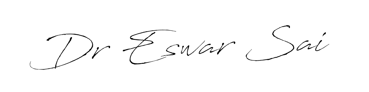 Make a beautiful signature design for name Dr Eswar Sai. With this signature (Antro_Vectra) style, you can create a handwritten signature for free. Dr Eswar Sai signature style 6 images and pictures png