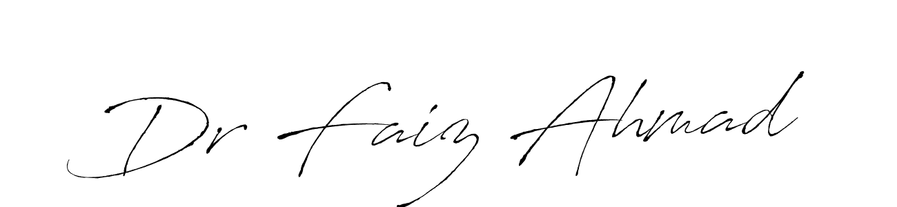 Make a beautiful signature design for name Dr Faiz Ahmad. With this signature (Antro_Vectra) style, you can create a handwritten signature for free. Dr Faiz Ahmad signature style 6 images and pictures png