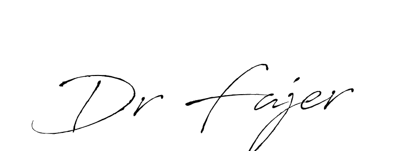 Design your own signature with our free online signature maker. With this signature software, you can create a handwritten (Antro_Vectra) signature for name Dr Fajer. Dr Fajer signature style 6 images and pictures png