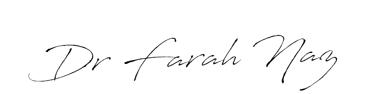 How to make Dr Farah Naz signature? Antro_Vectra is a professional autograph style. Create handwritten signature for Dr Farah Naz name. Dr Farah Naz signature style 6 images and pictures png