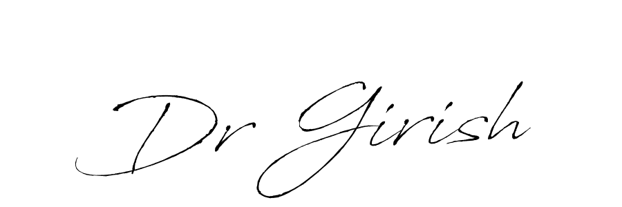 Similarly Antro_Vectra is the best handwritten signature design. Signature creator online .You can use it as an online autograph creator for name Dr Girish. Dr Girish signature style 6 images and pictures png