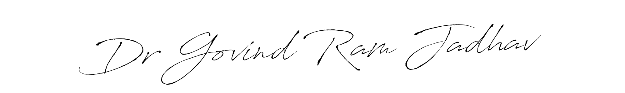 Antro_Vectra is a professional signature style that is perfect for those who want to add a touch of class to their signature. It is also a great choice for those who want to make their signature more unique. Get Dr Govind Ram Jadhav name to fancy signature for free. Dr Govind Ram Jadhav signature style 6 images and pictures png