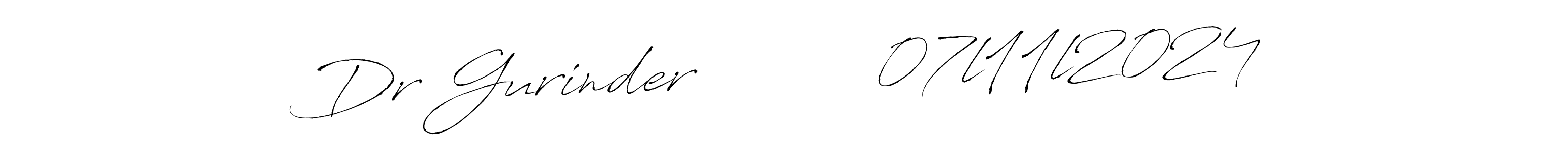 It looks lik you need a new signature style for name Dr Gurinder          07l11l2024. Design unique handwritten (Antro_Vectra) signature with our free signature maker in just a few clicks. Dr Gurinder          07l11l2024 signature style 6 images and pictures png