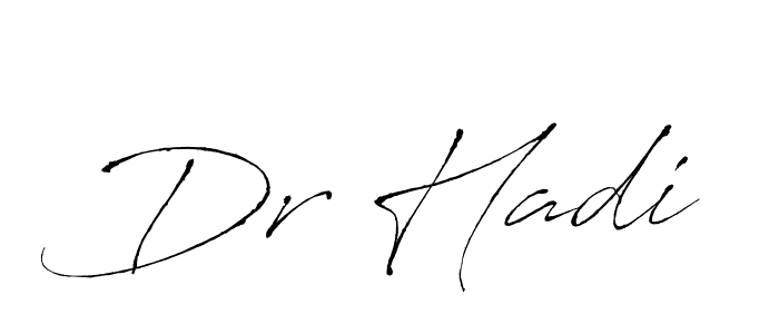 Design your own signature with our free online signature maker. With this signature software, you can create a handwritten (Antro_Vectra) signature for name Dr Hadi. Dr Hadi signature style 6 images and pictures png