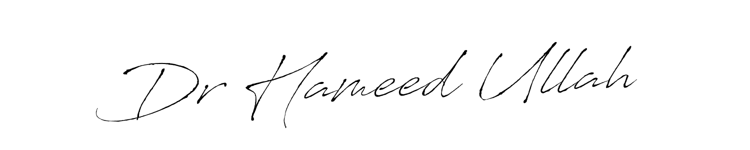 Design your own signature with our free online signature maker. With this signature software, you can create a handwritten (Antro_Vectra) signature for name Dr Hameed Ullah. Dr Hameed Ullah signature style 6 images and pictures png