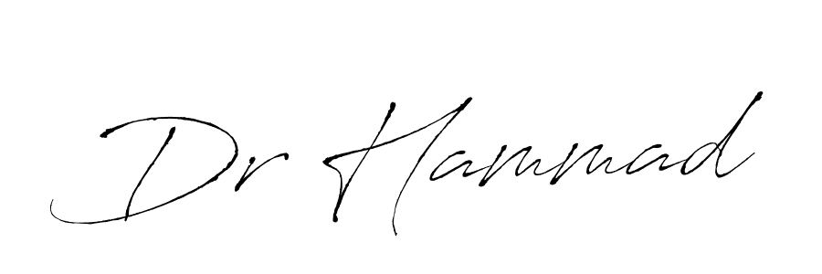 Design your own signature with our free online signature maker. With this signature software, you can create a handwritten (Antro_Vectra) signature for name Dr Hammad. Dr Hammad signature style 6 images and pictures png