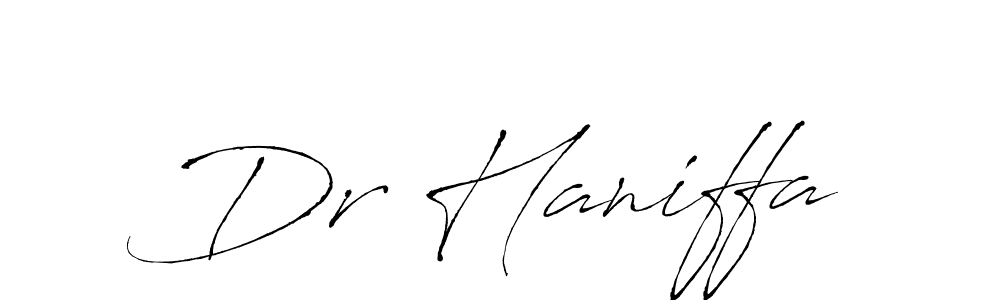 Create a beautiful signature design for name Dr Haniffa. With this signature (Antro_Vectra) fonts, you can make a handwritten signature for free. Dr Haniffa signature style 6 images and pictures png