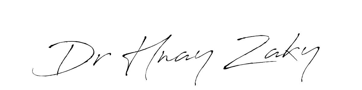 Make a beautiful signature design for name Dr Hnay Zaky. With this signature (Antro_Vectra) style, you can create a handwritten signature for free. Dr Hnay Zaky signature style 6 images and pictures png
