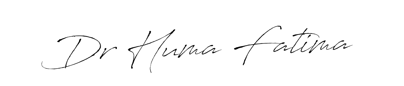 The best way (Antro_Vectra) to make a short signature is to pick only two or three words in your name. The name Dr Huma Fatima include a total of six letters. For converting this name. Dr Huma Fatima signature style 6 images and pictures png